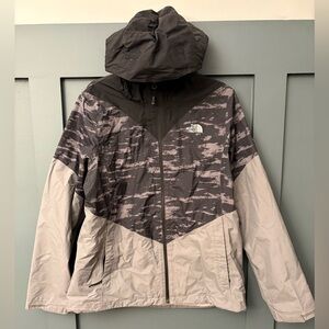 The North Face Lightweight Jacket Women’s Size Large Shell Jacket Gray Hooded